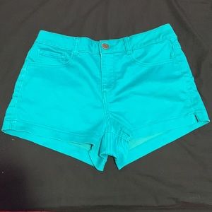 SO - Greenish Blue Denim jean shorts size: 7